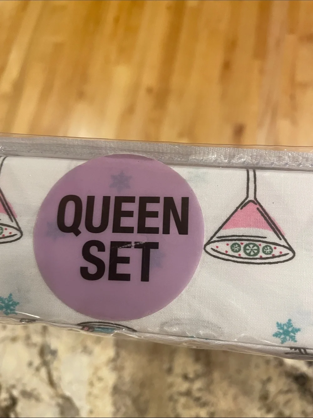NWT cupcakes and cashmere Holiday Queen Cotton Sheet Set